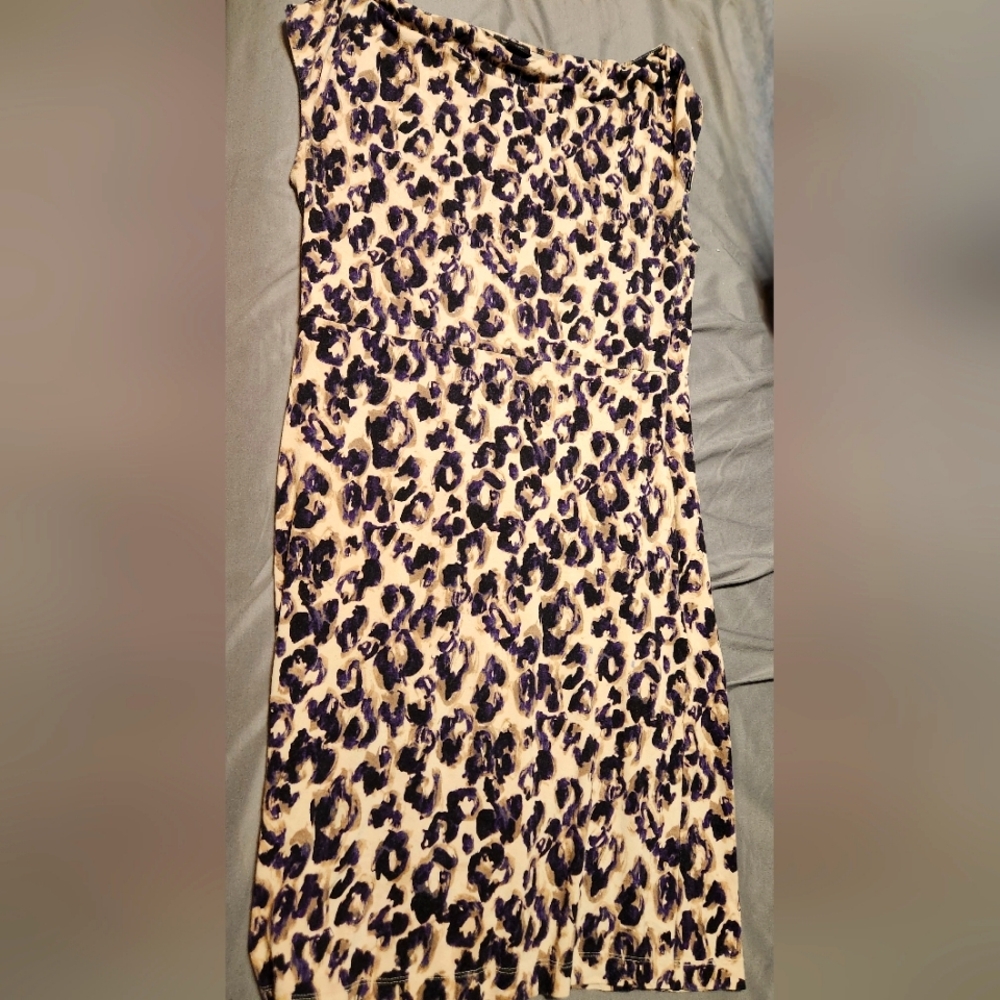 Animal print dress